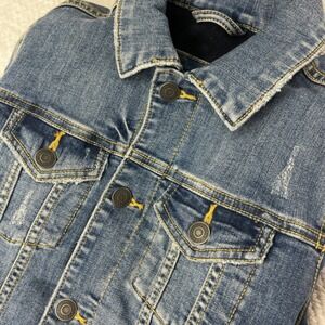 Abercrombie Kids Denim Jacket Size 7/8 Fleece‎ Lined Jean Jacket